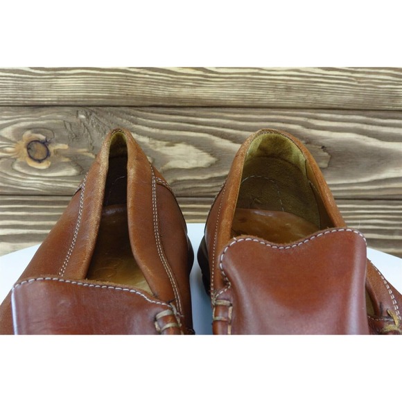 ECCO Shoes Sz 44 M‎ Round Toe Brown Loafer Leather Men main image 7